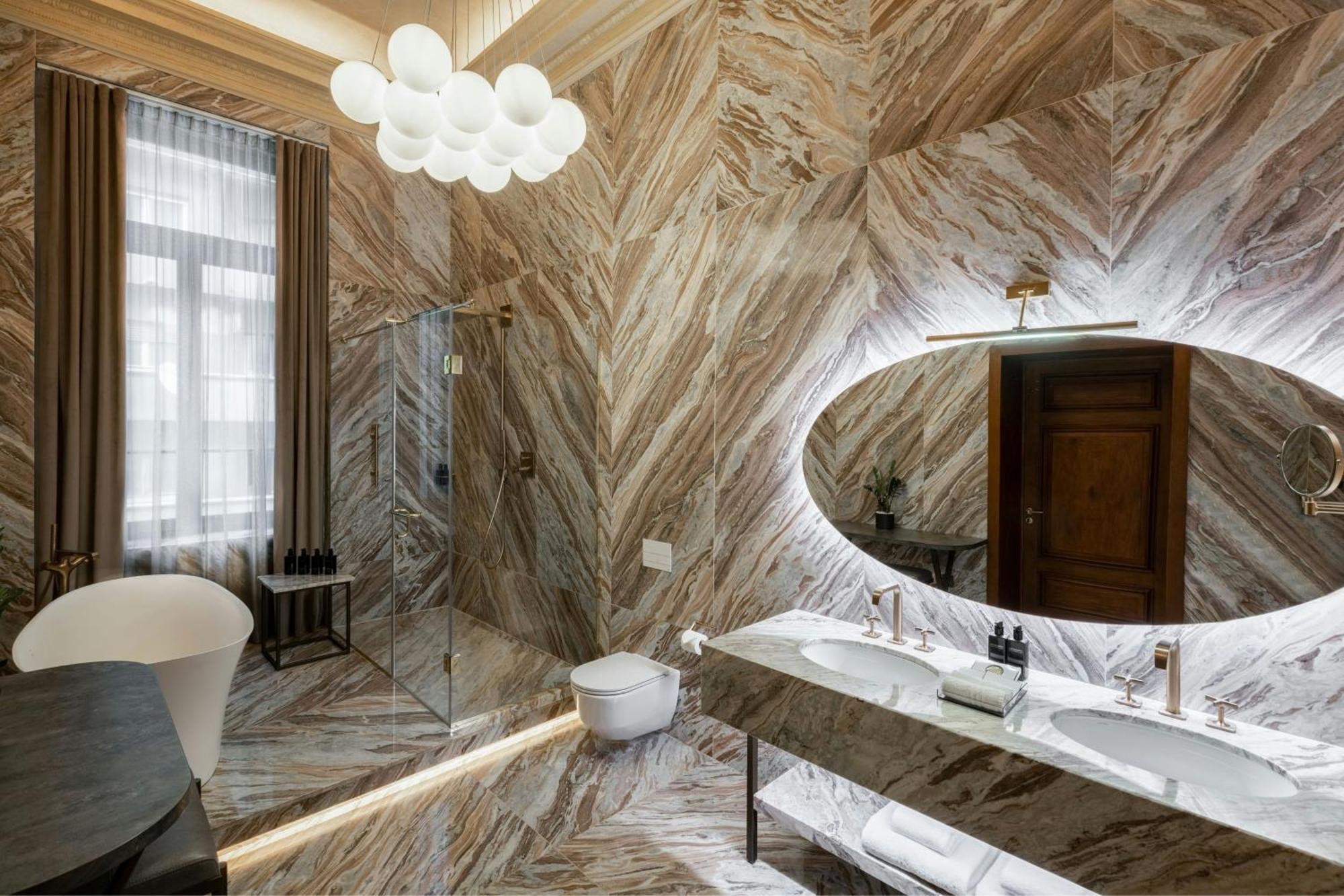 The Marmorosch Bucharest, Autograph Collection Hotel Luaran gambar Bathroom